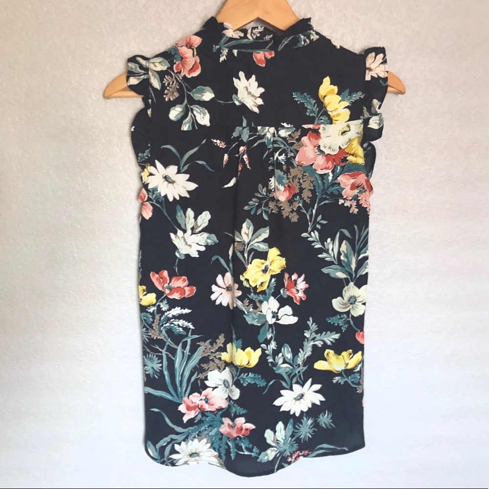 DAR NAVY FLORAL BLOUSE - Picture 4 of 4